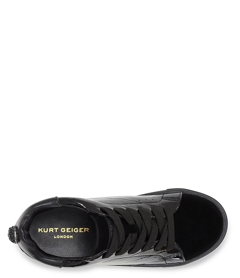 Kurt Geiger London Boys' Laney Croco Patent Sneakers (Youth)
