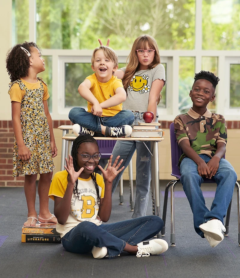 Kurt Geiger London Boys' Laney Leather Lace Up Sneakers (Toddler)