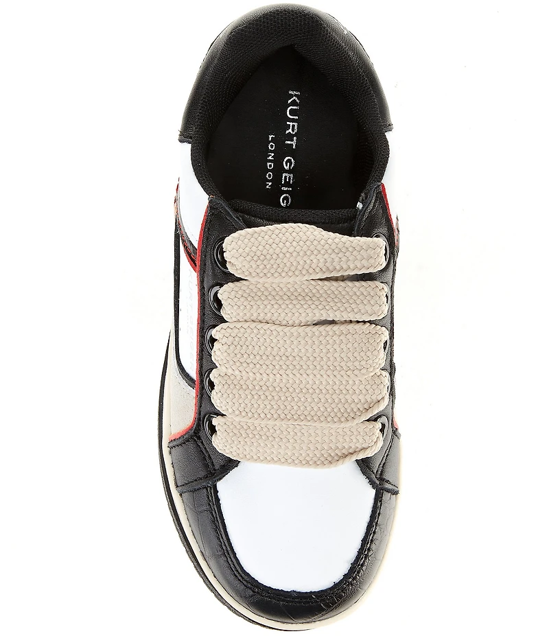 Kurt Geiger London Boys' Southbank Croco Leather Sneakers (Toddler)