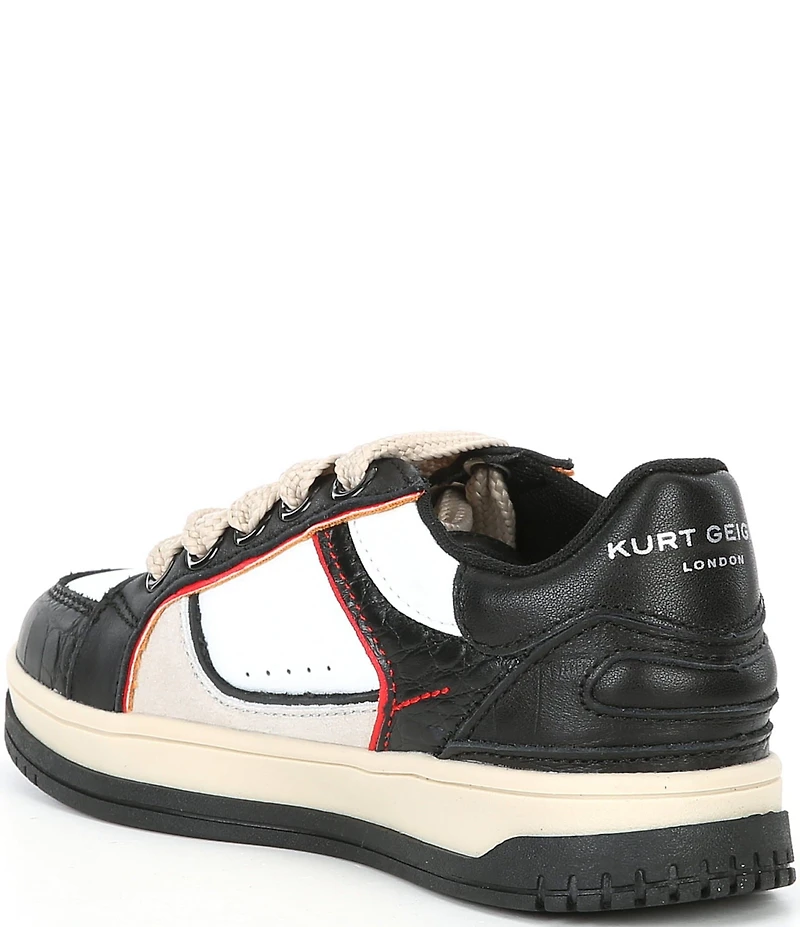 Kurt Geiger London Boy's Southbank Croco Leather Sneakers (Youth)