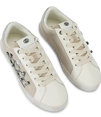 Kurt Geiger London Britton Embellished Crown Ornament Lace Up Sneakers
