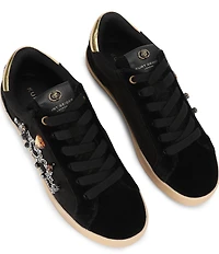 Kurt Geiger London Britton Embellished Crown Ornament Lace Up Sneakers