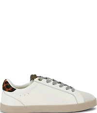 Kurt Geiger London Britton Leopard Ornament Glitter Lace Up Sneakers