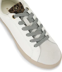 Kurt Geiger London Britton Leopard Ornament Glitter Lace Up Sneakers