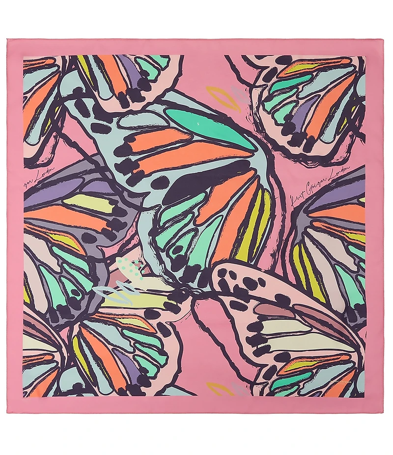 Kurt Geiger London Butterflies Square Scarf