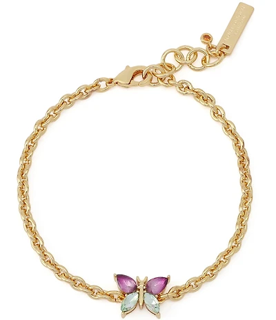 Kurt Geiger London Butterfly Charm Link Line Bracelet