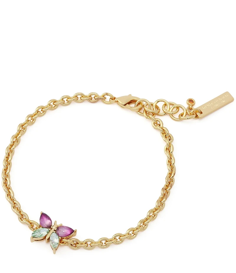 Kurt Geiger London Butterfly Charm Link Line Bracelet