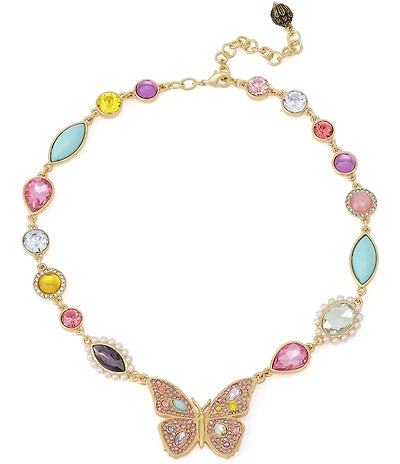 Kurt Geiger London Butterfly Gemstone Collar Necklace