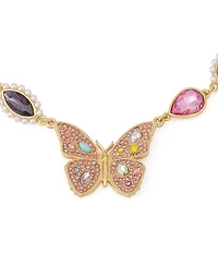 Kurt Geiger London Butterfly Gemstone Collar Necklace