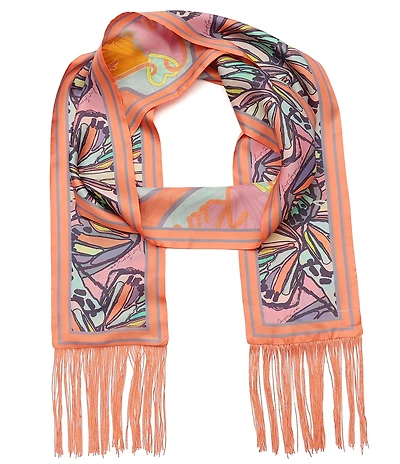 Kurt Geiger London Butterfly Logo Party Skinny Oblong Scarf