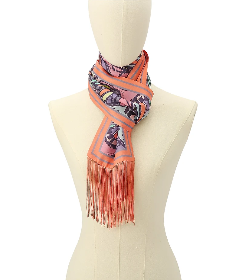 Kurt Geiger London Butterfly Logo Party Skinny Oblong Scarf