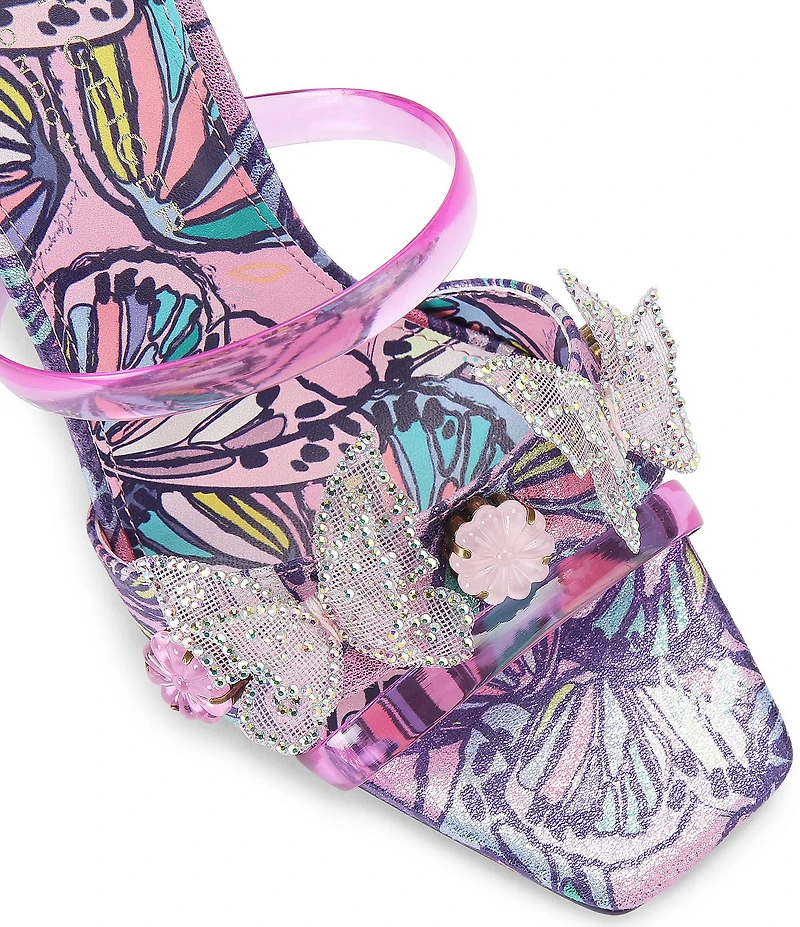 Kurt Geiger London Butterfly Ornament Dress Slide Sandals