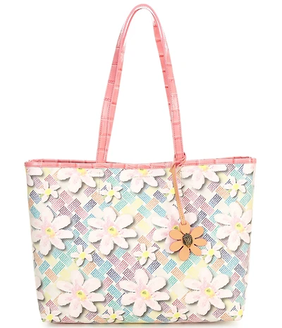 Kurt Geiger London Camden Floral Contrast Trim Shopper Tote Bag