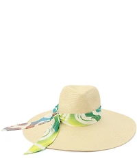 Kurt Geiger London Campaign Straw Fedora Hat