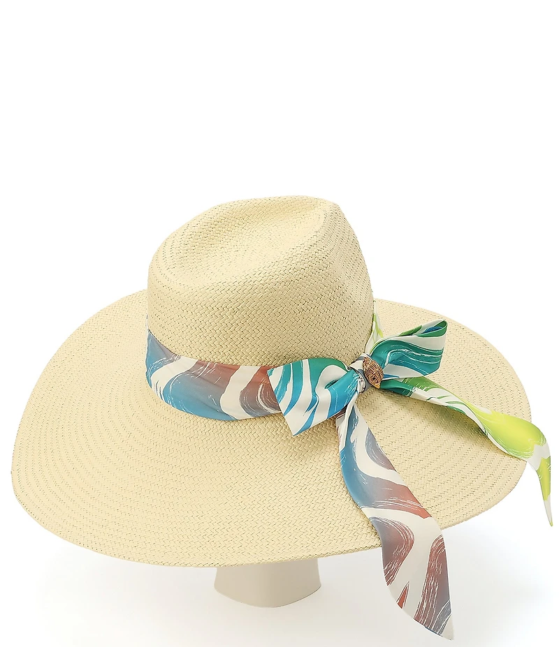 Kurt Geiger London Campaign Straw Fedora Hat