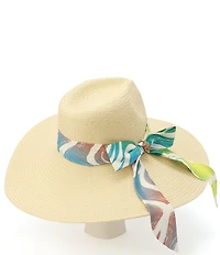 Kurt Geiger London Campaign Straw Fedora Hat