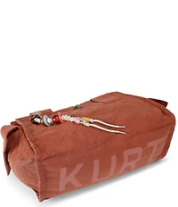 Kurt Geiger London Celia Canvas Overstich Quilted Fabric Rope Fish & Beaded Charm Tote Bag
