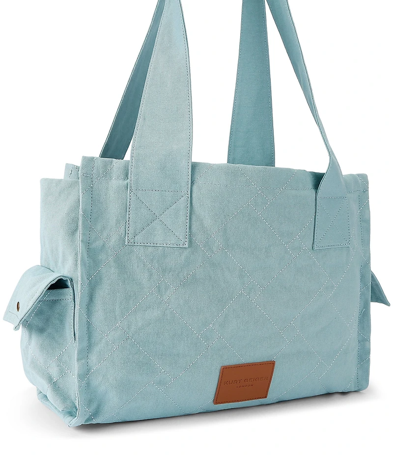 Kurt Geiger London Celia Canvas Tote Shoulder Bag