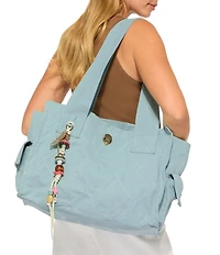 Kurt Geiger London Celia Canvas Tote Shoulder Bag
