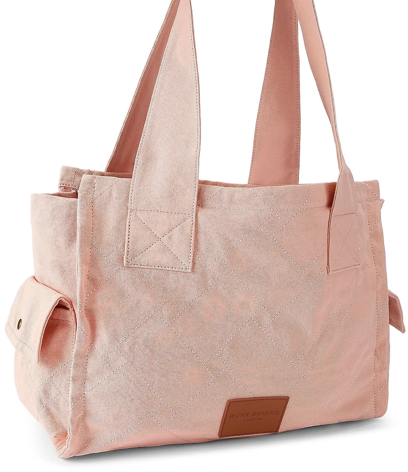 Kurt Geiger London Celia Canvas Tote Shoulder Bag