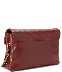 Kurt Geiger London Celia Crinkle Leather Overstich Quilted Shoulder Bag