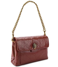 Kurt Geiger London Celia Crinkle Leather Overstich Quilted Shoulder Bag