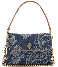 Kurt Geiger London Celia Denim Paisley Shoulder Bag