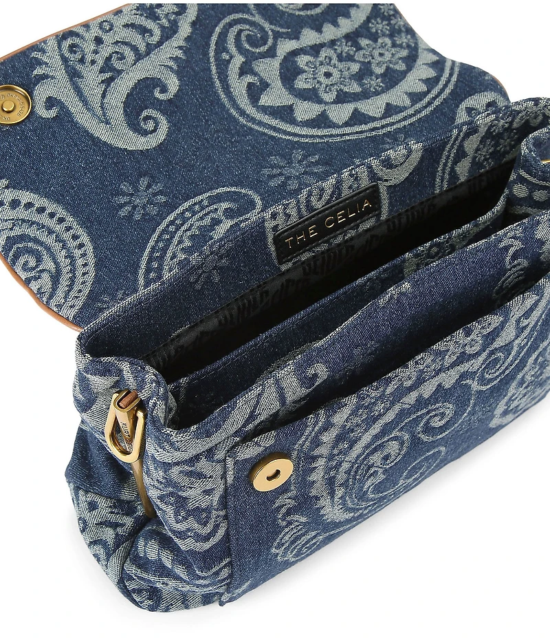 Kurt Geiger London Celia Denim Paisley Shoulder Bag