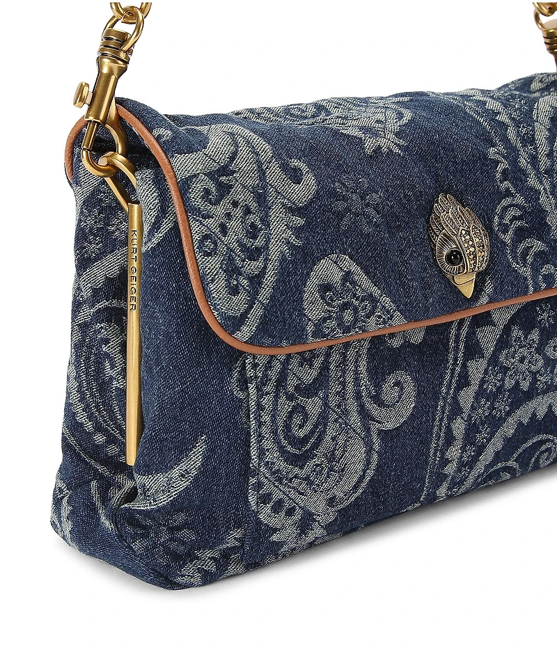Kurt Geiger London Celia Denim Paisley Shoulder Bag