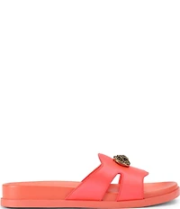 Kurt Geiger London Chelsea Eagle Head Logo Cut-Out Slide Sandals