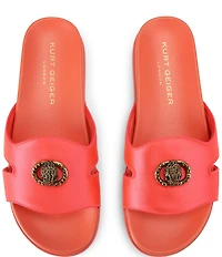 Kurt Geiger London Chelsea Eagle Head Logo Cut-Out Slide Sandals
