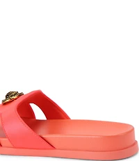 Kurt Geiger London Chelsea Eagle Head Logo Cut-Out Slide Sandals