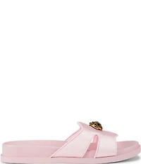 Kurt Geiger London Chelsea Eagle Head Logo Cut-Out Slide Sandals