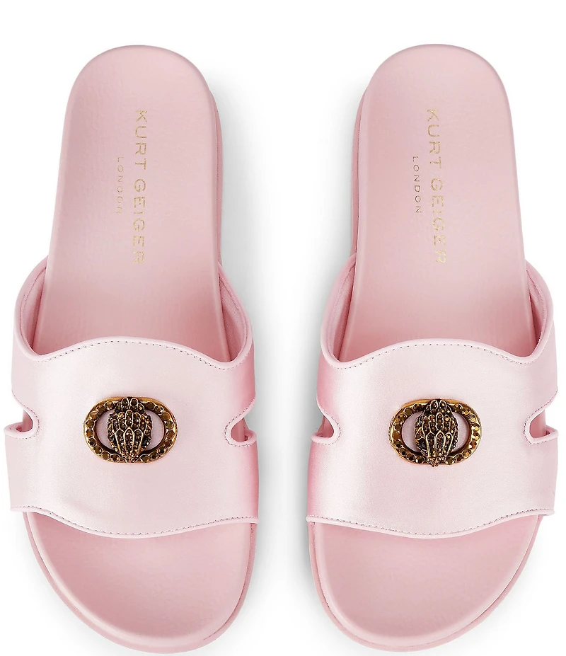 Kurt Geiger London Chelsea Eagle Head Logo Cut-Out Slide Sandals