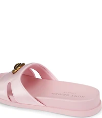 Kurt Geiger London Chelsea Eagle Head Logo Cut-Out Slide Sandals