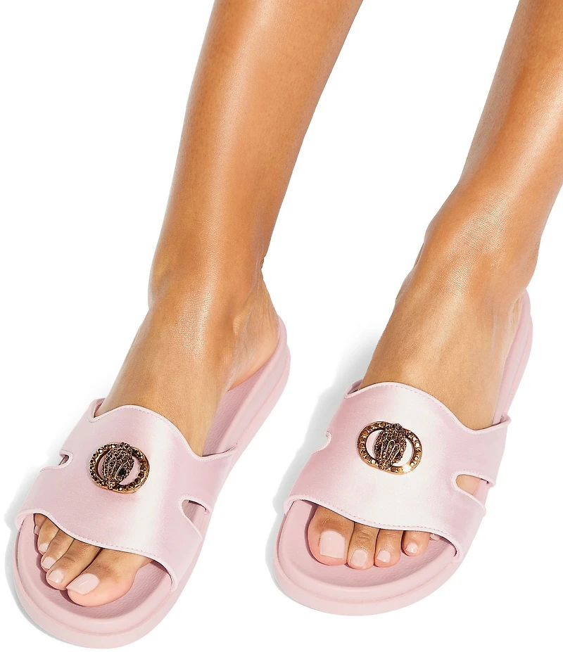 Kurt Geiger London Chelsea Eagle Head Logo Cut-Out Slide Sandals