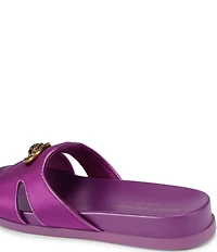 Kurt Geiger London Chelsea Eagle Head Logo Cut-Out Slide Sandals