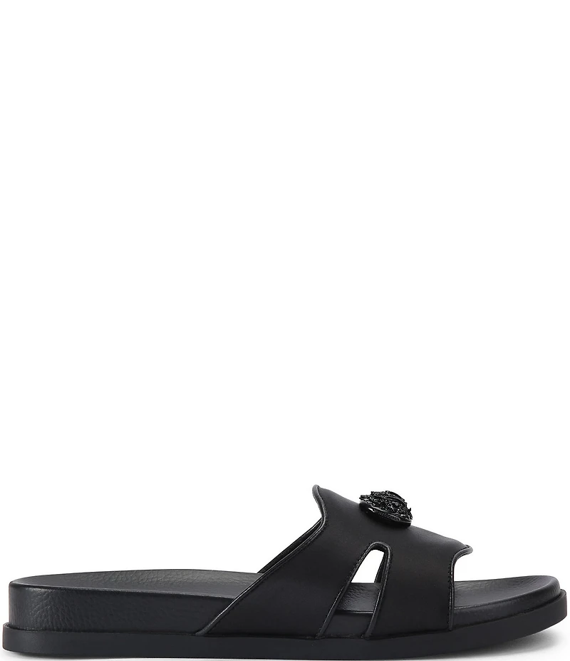 Kurt Geiger London Chelsea Eagle Head Logo Cut-Out Slide Sandals