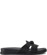 Kurt Geiger London Chelsea Eagle Head Logo Cut-Out Slide Sandals
