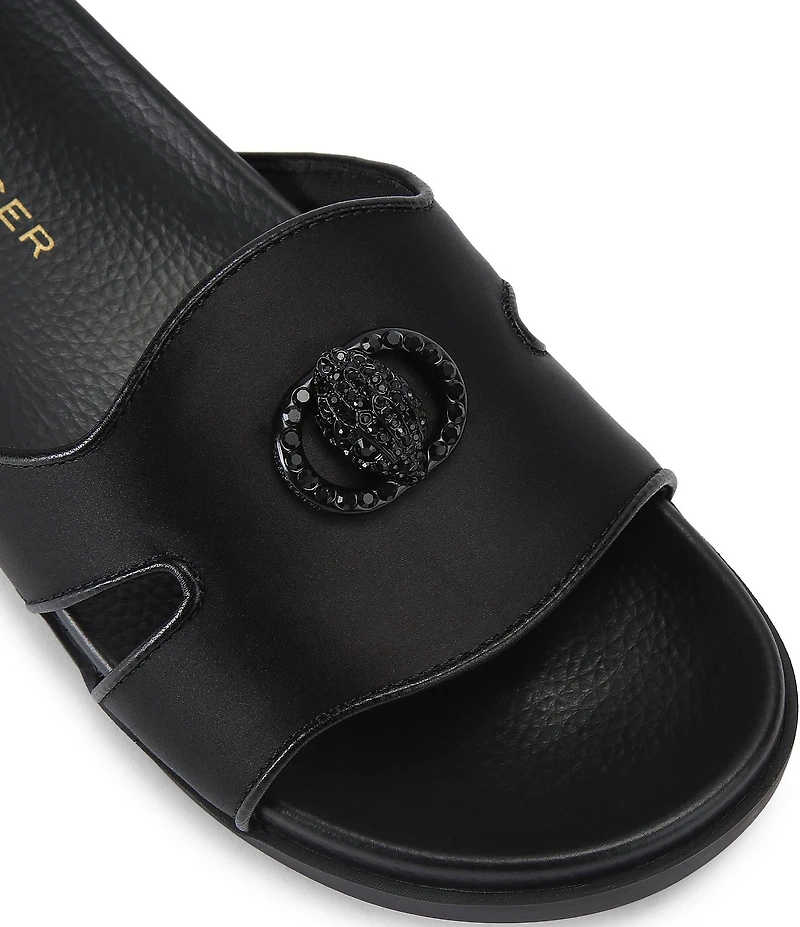 Kurt Geiger London Chelsea Eagle Head Logo Cut-Out Slide Sandals