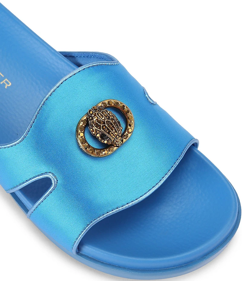 Kurt Geiger London Chelsea Eagle Head Logo Cut-Out Slide Sandals