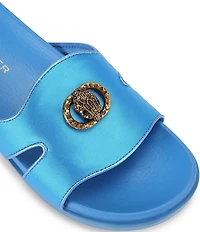 Kurt Geiger London Chelsea Eagle Head Logo Cut-Out Slide Sandals