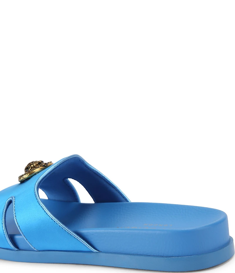 Kurt Geiger London Chelsea Eagle Head Logo Cut-Out Slide Sandals