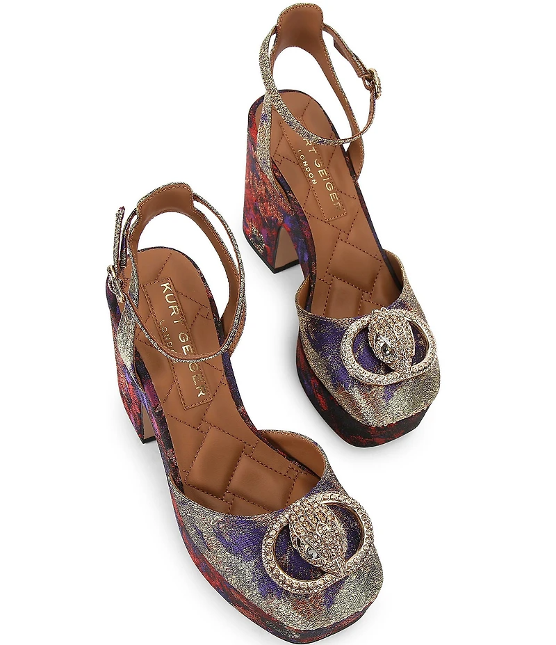 Kurt Geiger London Chelsea Multi Jacquard Platform Pumps