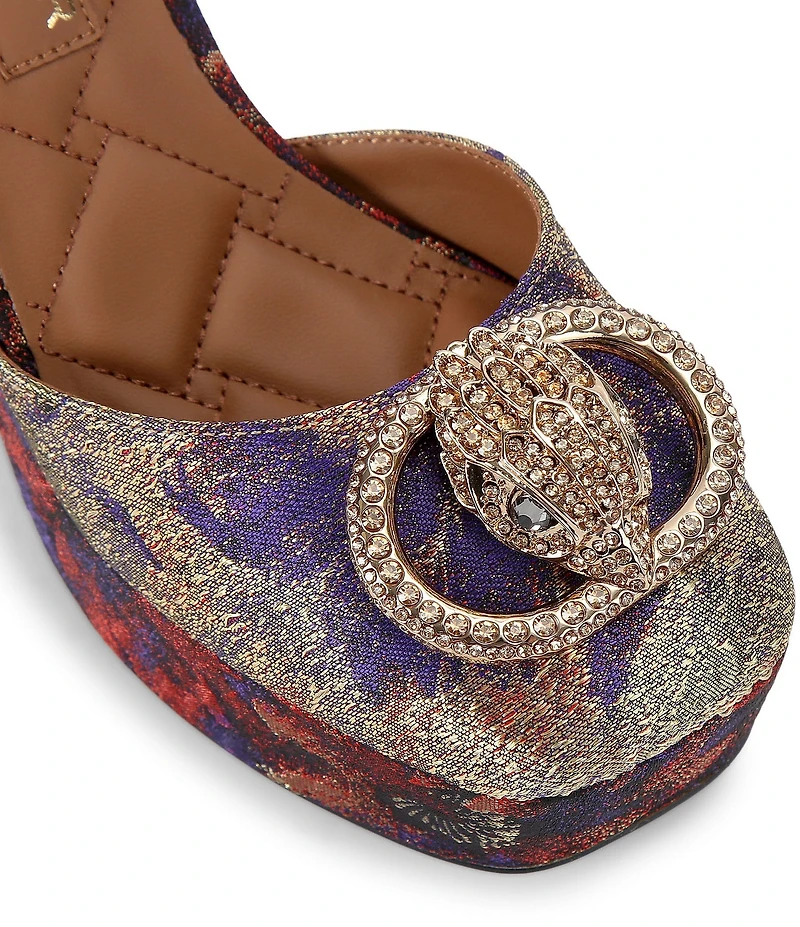 Kurt Geiger London Chelsea Multi Jacquard Platform Pumps