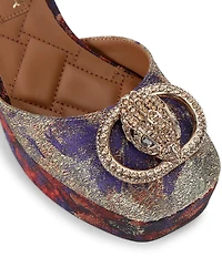 Kurt Geiger London Chelsea Multi Jacquard Platform Pumps