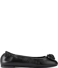 Kurt Geiger London Chelsea Leather Logo Ballerina Flats