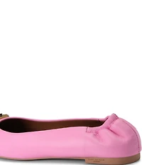Kurt Geiger London Chelsea Leather Logo Ballerina Flats