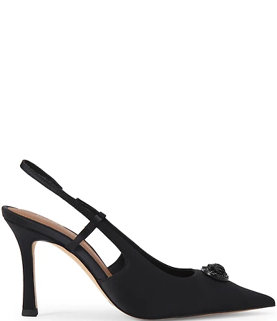 Kurt Geiger London Chelsea Point Rhinestone Eagle Slingback Pumps