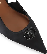 Kurt Geiger London Chelsea Point Rhinestone Eagle Slingback Pumps